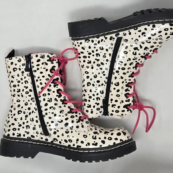 Betsey Johnson Black and white leopard print boots size 8 - Picture 8 of 8